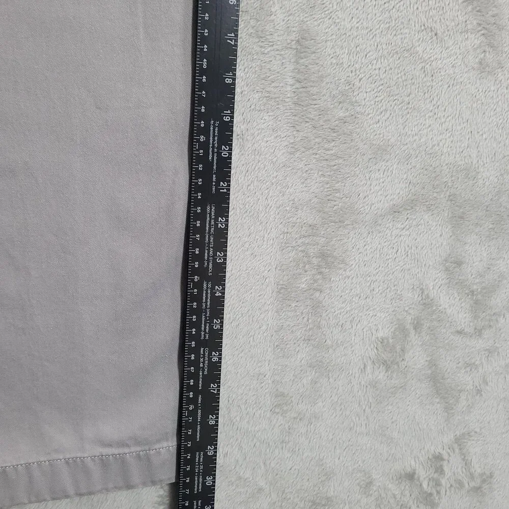 J.Crew Sutton Chino Pants Mens 33x30 Gray Slim Straight Flat Front Cotton Canvas